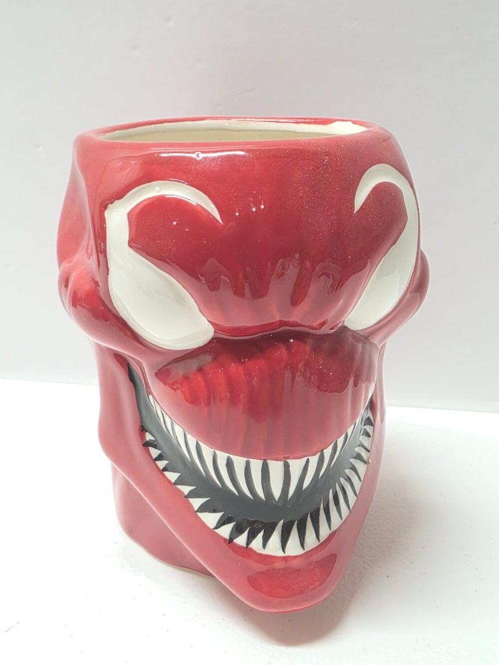 Marvel Spider-Man Red Carnage 3D Ceramic Head Molded Coffee Mug 2015 No Box